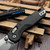 Microtech MSI Mini Slab Carbon Fiber 3.18" S/E Stonewash Blue Ti Accent Marfione Select 210M-10MS9