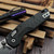 Microtech MSI Mini Slab Carbon Fiber 3.18" S/E Stonewash Purple Ti Accent Marfione Select 210M-10MS10