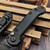 Microtech LUDT DLC Titanium w/Carbon Fiber Inlay 3.5" Clip Point DLC Stonewash DLC Ti Accent Marfione Select 1135-1DLCTMS1