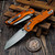 Microtech MSI Ram-Lok Mini Orange Aluminum Fluted 3.10" S/E Stonewash 210M-10FLOR