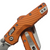 Microtech MSI Mini Orange Aluminum Fluted 3.18" S/E Stonewash 210M-10FLOR