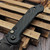 Microtech LUDT Slab Side Carbon Fiber 3.5" T/E DLC Stonewash  DLC Ti Accent Marfione Select 1136-1DLCTMS2
