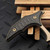 Microtech/Bastinelli Bee Bee Push Dagger Bronzed Stonewash Carbon Fiber Scales & Bronze Ti HW 218-13MS2