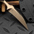 Microtech/Bastinelli Bee Bee Push Dagger Bronzed Stonewash Carbon Fiber Scales & Bronze Ti HW 218-13MS2