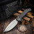 Marfione Custom LUDT Tulip Grind Hand Rubbed Satin Carbon Fiber Slab Side w/ Flamed Ti Accent