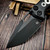 Heretic Medusa Auto Carbon Fiber Polished Gears Tanto 3" DLC H011-6A-CFG