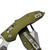 Microtech Stitch Ram-Lok OD Green Fluted Aluminum Apocalyptic Full Serrated 169RL-12APFLOD