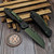Heretic Knives Carbon Fiber Jinn Auto 3" Metallic Green H113-MG-CF