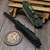 Heretic Knives Carbon Fiber Jinn Auto 3" Metallic Green H113-MG-CF