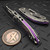 Microtech M-Stitch Ram-Lok Titanium Slab Side Stonewash 3.0" S/E Purple Ti Accent Marfione Select 169MRL-10MS3