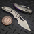 Microtech M-Stitch Ram-Lok Titanium Slab Side Stonewash 3.0" S/E Purple Ti Accent Marfione Select 169MRL-10MS3