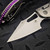 Microtech M-Stitch Ram-Lok Titanium Slab Side Stonewash 3.0" S/E Purple Ti Accent Marfione Select 169MRL-10MS3