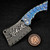 Sergey Rogovets ZircuTi Button Lock Cleaver Chad Nichols Damascus S/N 2628