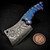 Sergey Rogovets ZircuTi Button Lock Cleaver Baker Forge Damascus S/N 2630
