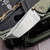 Marfione Custom Borka Blades Green Ti/G10 SBTF T/E Chisel Grind
