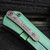 Marfione Custom Borka Blades Green Ti/G10 SBTF T/E Chisel Grind
