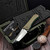 Marfione Custom Borka Blades Green Ti/G10 SBTF T/E Chisel Grind