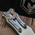 Heretic Custom Knives Stainless Steel Prototype Hydra Mirror Polish T/E Copper Accents S/N 013 - Preowned