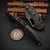 Microtech Stitch Ram-Lok Livewire Carbon Fiber DLC Stonewash w/DLC Ti Accent & DLC Stainless HW 169RL-1DLCTMS1