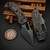 Microtech Stitch Ram-Lok Livewire Carbon Fiber DLC Stonewash w/DLC Ti Accent & DLC Stainless HW 169RL-1DLCTMS1