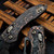 Microtech Stitch Ram-Lok Livewire Carbon Fiber DLC Stonewash w/Flamed Ti Accent & Bronzed Stainless HW 169RL-1DLCMS1