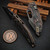 Microtech Stitch Ram-Lok Livewire Carbon Fiber DLC Stonewash w/Flamed Ti Accent & Bronzed Stainless HW 169RL-1DLCMS1