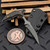 Microtech/Bastinelli Bee Apocalyptic Full Serrated Push Dagger Carbon Fiber Scales & Bronze Ti HW 218-12APMS4