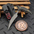 Microtech/Bastinelli Bee Apocalyptic Full Serrated Push Dagger Carbon Fiber Scales & Bronze Ti HW 218-12APMS4