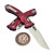Microtech Amphibian Mini Ram-Lok Merlot Aluminum Frag 3.25" S/E Stonewash 137MRL-10FRMR