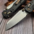 Microtech MSI Mini Slab Carbon Fiber 3.18" S/E Stonewash Flamed Ti Accent Marfione Select 210M-10MS11