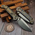 Microtech LUDT Ram-Lok Flamed Frag Titanium 3.40" Clip Point Stonewash M390MK Bronze Ti Accent Marfione Select 1135RL-10FRMS3 By Edc Lifestyle