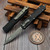 Microtech Dirac Black Apocalyptic D/E Partial Serrated 225-11AP