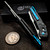 Dew Hara SOUGA Marble Carbon Fiber Crossbar Lock 3.63" Satin M390 Reverse Tanto