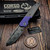 Keanison Knives Corso Liner Lock Morphaholic TPT Scales Vegas Forge NitroV Core Damascus #04