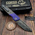 Keanison Knives Corso Liner Lock Morphaholic TPT Scales Vegas Forge NitroV Core Damascus #04