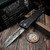 Marfione Custom Combat Troodon Warhound Chad Nichols CTS-XHP Core Damascus DLC Ringed HW S/N 008 - Preowned