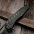 Marfione Custom Sigil DLC Titanium w/DLC Stonewash Elmax Blue Ti HW & Mokuti Plate - Preowned
