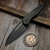 Marfione Custom Sigil DLC Titanium w/DLC Stonewash Elmax Blue Ti HW & Mokuti Plate - Preowned