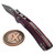 Microtech Amphibian Mini Ram-Lok Merlot Aluminum Frag 3.25" S/E Apocalyptic 137MRL-10APFRMR