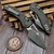Microtech M-Stitch Ram-Lok Manual Frag Natural Clear Apocalyptic 3.0" S/E 169MRL-10APFRNC