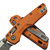 Microtech MSI Mini Orange Aluminum Fluted 3.18" S/E Partial Serrated Apocalyptic 210M-11APFLOR