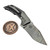 Reate T3000 Carbon Fiber Inlay Titanium Handle 3" Damasteel