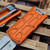 Microtech Exocet II Orange 1157-10OR 2.31" Stonewash OTF Money Clip