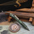Marfione Custom Siphon II Antique Green Slab Titanium w/Bronze Ti Lever 401-AGSSTIBZ-MCK by EDC Lifestyle