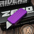 Rivery Zero Grenade Purple Aluminum CadLabCNC Razor Blade OTF w/Lanyard Hole by EDC Lifestyle