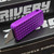 Rivery Zero Grenade Purple Aluminum CadLabCNC Razor Blade OTF w/Lanyard Hole
