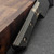 MICROTECH KNIVES 6" M390 SANTOKU KNIFE DLC STANDARD BRONZED TITANIUM BOLSTER CARBON FIBER 3200B-1DLCCFS