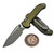 Microtech LUDT Ram-Lok OD Green Frag 3.40" T/E Apocalyptic 1136RL-10APFROD By Edc Lifestyle