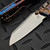 Microtech MSI Mini Flamed Slab Side Titanium 3.18" S/E Stonewash Blue Ti Accent Marfione Select 210M-10MS13