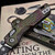 Microtech MSI Mini Outbreak Aluminum Frag 3.18" S/E Partial Serrated 210M-2FROBS